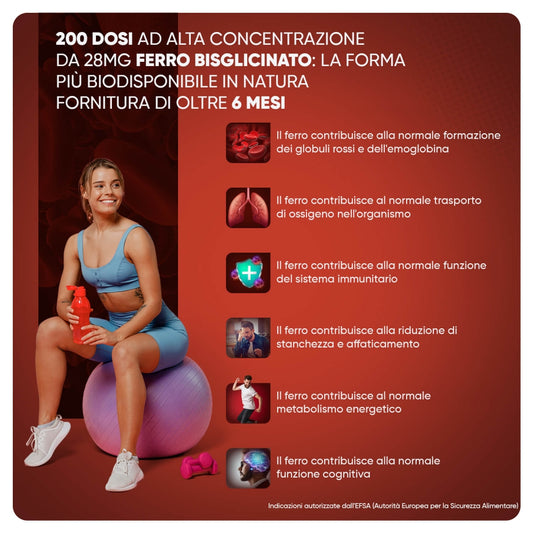 Lista di Benefici del Ferro Bisglicinato in compresse