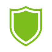 Disegno di un verde scuro che rappresenta la protezione Disegno di un verde scuro che rappresenta la protezione