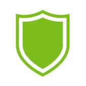 Disegno di un verde scuro che rappresenta la protezione