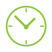 immagine di un orologio verde per rappresentare la regolarità quotidiana immagine di un orologio verde per rappresentare la regolarità quotidiana
