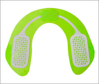 sul retro degli elettrodi in gel dove si collega l'imballaggio agli elettrodi sul retro degli elettrodi in gel dove si collega l'imballaggio agli elettrodi