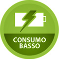 cerchio verde per mostrare la vista della batteria per rappresentare un basso consumo