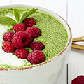 Groene Matcha Chia Dessert