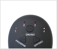 utilizzare telecomando per scegliere uno dei 6 programmi e intensità di stimolazione utilizzare telecomando per scegliere uno dei 6 programmi e intensità di stimolazione