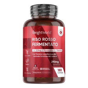 Confezione di Riso Rosso Fermentato Capsule da 290 mg WeightWorld