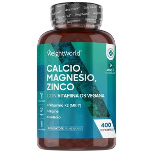 Calcio Magnesio Vitamina D3 60 Compresse Britannico Qualità 