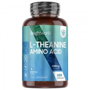 L-Teanina L-Teanina Capsule, Integratore Naturale di Tè, 400mg 180 capsule