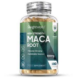 Maca Compresse 4000mg Maca Compresse WeightWorld | 180 Compresse | Integratore energizzante naturale