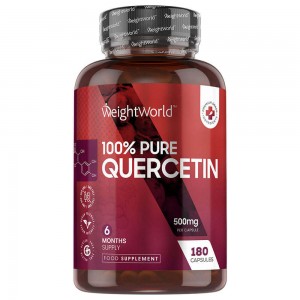 Quercetina Pura Quercetina integratore 180 capsule da 500mg per benessere sistema immunitario