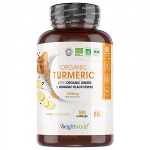 Curcuma biologica con pepe nero e zenzero