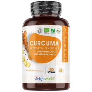 Curcuma biologica con pepe nero e zenzero