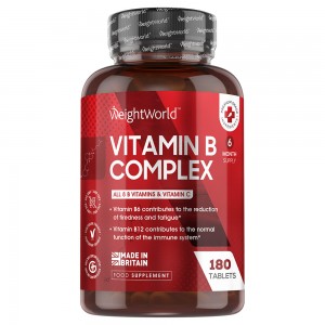 Vitamin B Complex Vitamin B Complex | Integratore naturale di vitamina B e C in 120 compresse