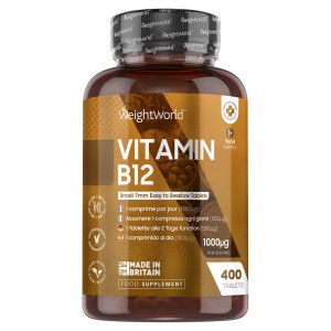 Vitamina B12 WeightWorld Vitamina B12 WeightWorld 400 Compresse per energia e benessere