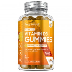 Weightworld Vitamina D3 120 Caramelle Gommose da 100 mg per Caramella