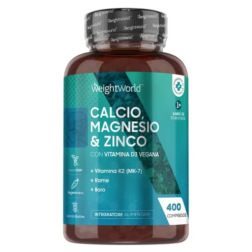 Calcio, Magnesio e Zinco con Vitamina D3