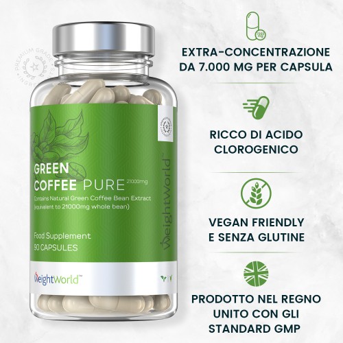 Green Coffee Puro Caffè Verde Dimagrante WeightWorld