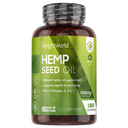 Olio di Semi di Canapa Benessere Generale in 1000mg WeightWorld