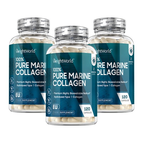 Pure Marine Collagen - High Potency Supplement - 1755mg - 3 Packs