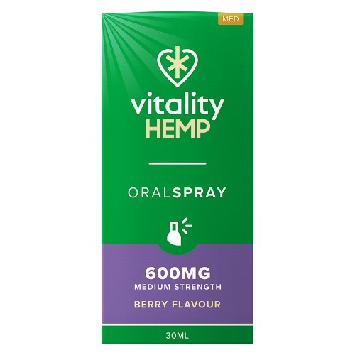 Hemp Spray Orale - Aroma Frutti di Bosco - 30ml Olio di Canapa in Concentrazione 600mg