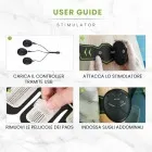 Infografica istruzioni utilizzo Elettrostimolatore Addominale 8 Pads Abs WeightWorld