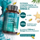 Alto dosaggio di EPA e DHA delle Softgel Omega 3 di WeightWorld