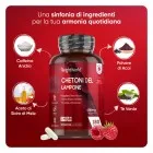 Gli ingredienti di Raspberry Ketone Plus con Chetoni del Lampone, Caffeina Anidra, Acai, Aceto di Sidro di Mele e Tè Verde
