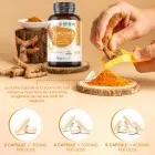 Dosaggio delle capsule di Curcuma Biologica i 180 Capsule WeightWorld