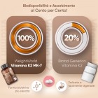 Alta biodisponibilità della Vitamina K2 WeightWorld in compresse rispetto ad altre formule