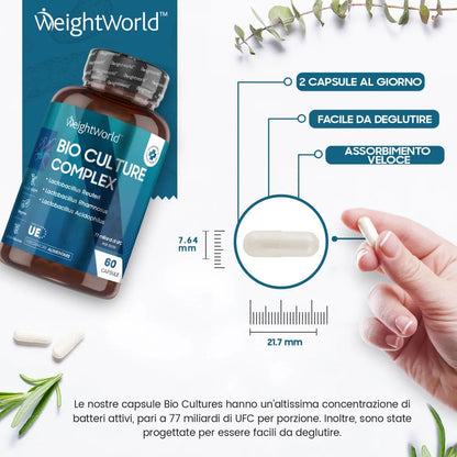 Caratteristiche delle capsule di Bio Culture Complex
