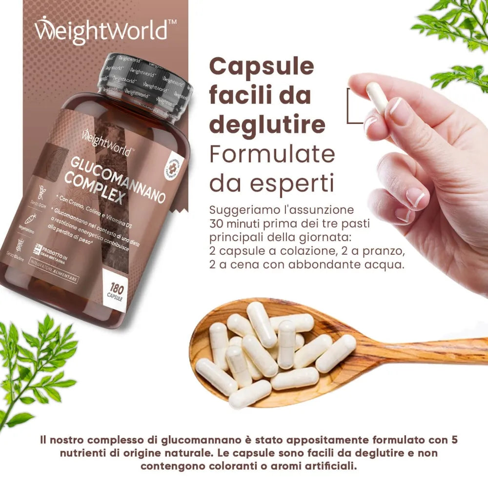 Come utilizzare Glucomannano Capsule WeightWorld