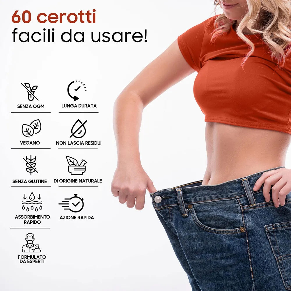 I cerotti dimagranti al Guaranà WeightWorld sono a rilascio lento e progressivo e non lasciano residui