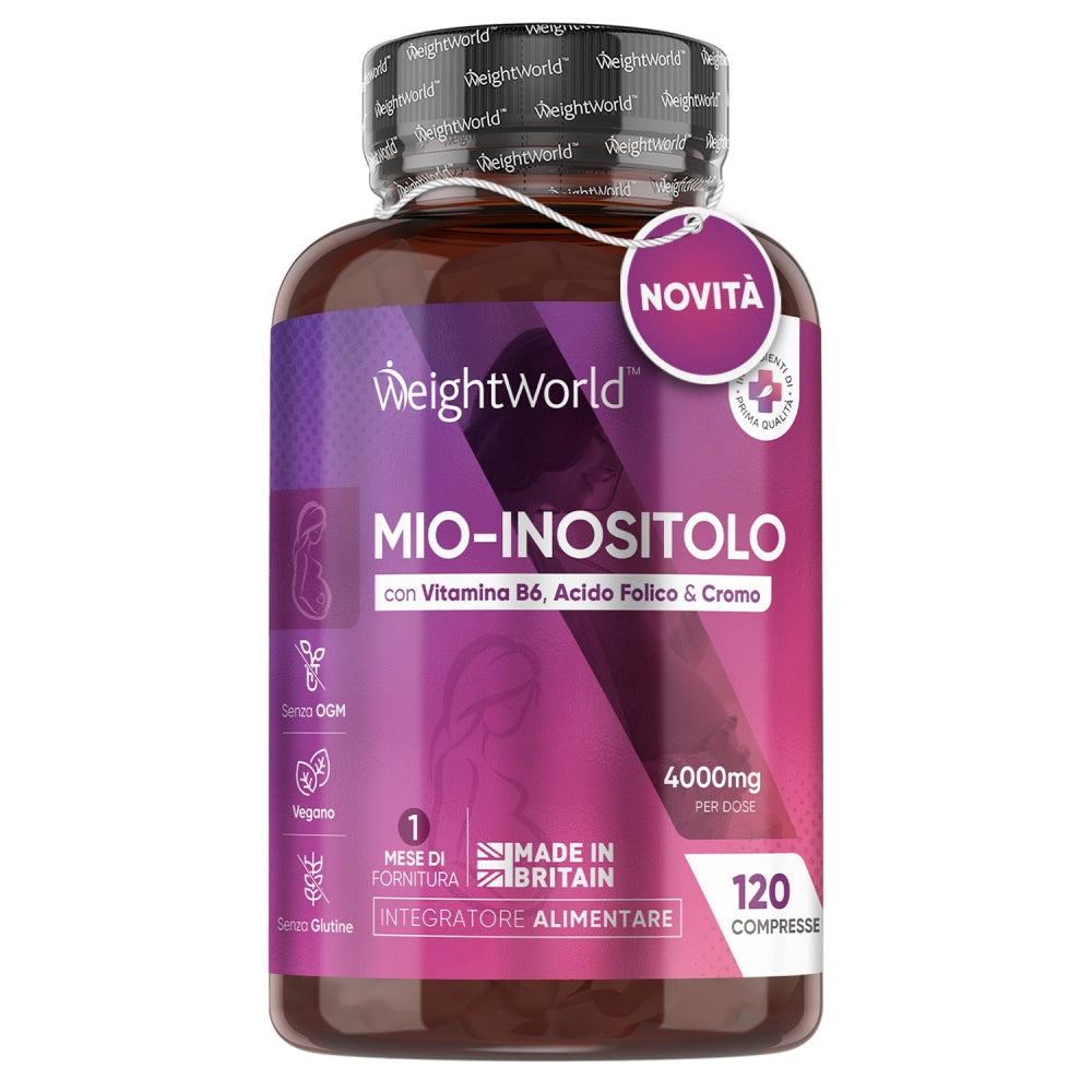 Compresse di Inositolo | 4000mg 120 Compresse | WeightWorld