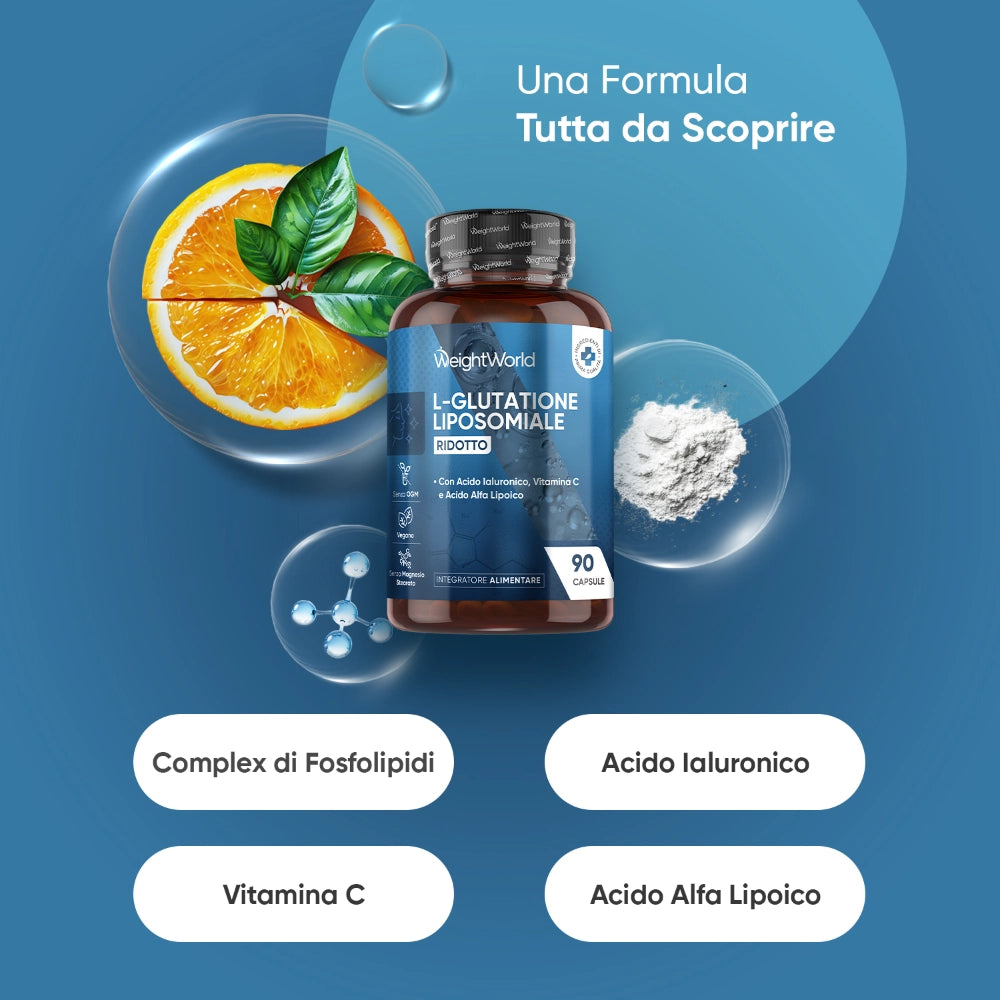 Glutatione Liposomiale Complex | 90 Capsule | WeightWorld Glutatione Liposomiale Complex | 90 Capsule | WeightWorld