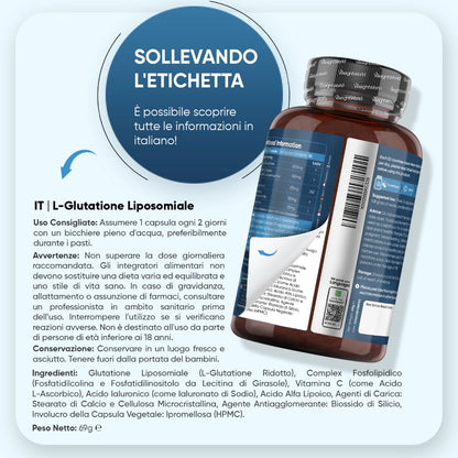 glutathione in italiano 90cps Available as . aox glutathione glutathione supplement| mesoestetic