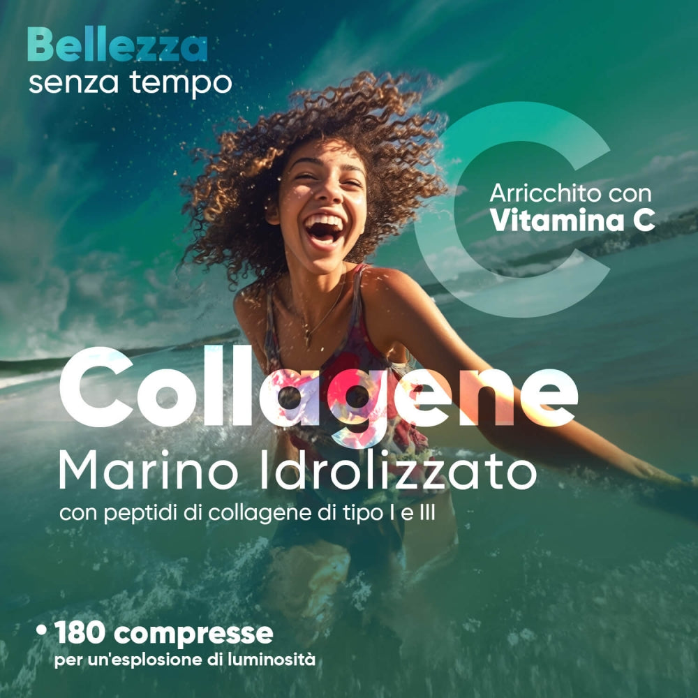 365 Compresse Di Collagene Marino 600mg Tipo 1 - HaleBarn - Alta Resistenza