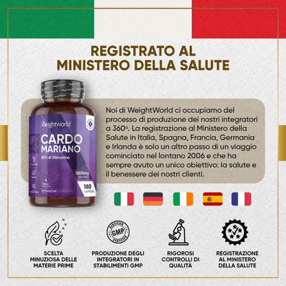 Registrazione al Ministero della Salute di Cardo Mariano WeightWorld