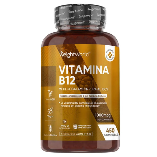 Confezione di Vitamina B12 Compresse da 1000 mcg WeightWorld