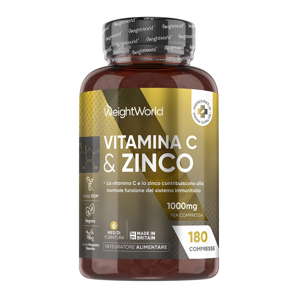 WeightWorld Vitamin C and Zinc 1000mg 180 Tablets