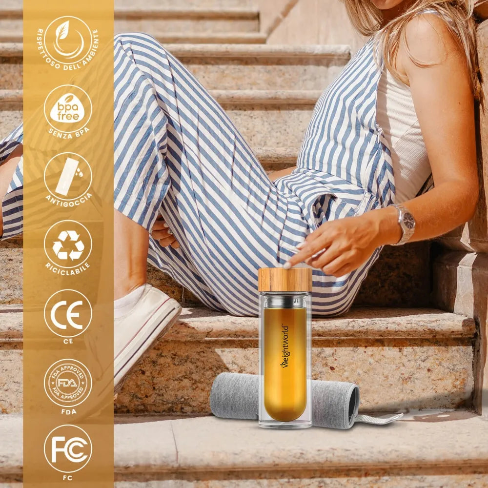 4x Bottiglia con Infusore, 500 ml,Borraccia Portatile, Custodia, borraccia infus 4x Bottiglia con Infusore, 500 ml,Borraccia Portatile, Custodia, borraccia infus