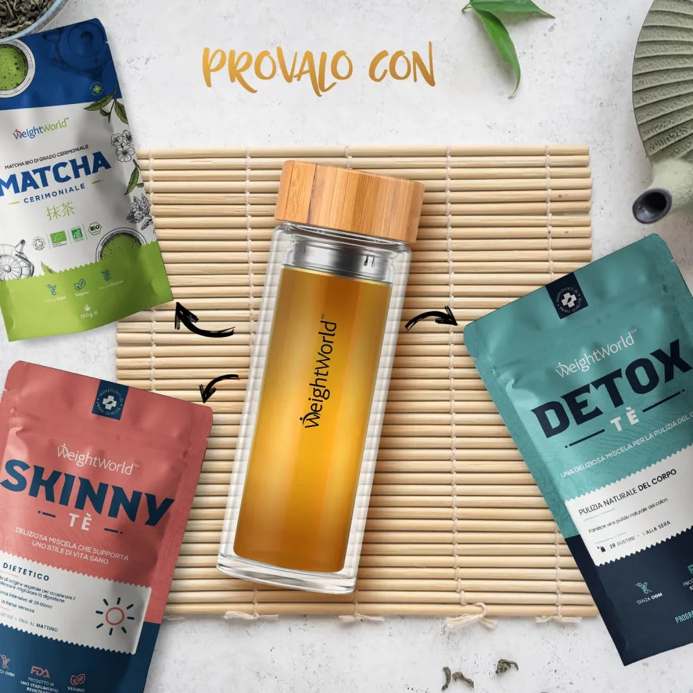 Puoi provare la borraccia termica con i tè in polvere WeightWorld